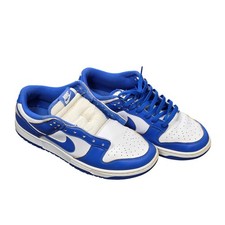 Nike Dunk Low Retro Kentucky Sneakers Men's Size 9.5 Racer Blue White Leather