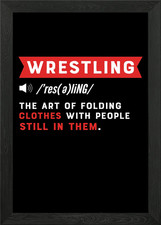 Definition Of Wrestling Framed Wall Art Poster Canvas Print Picture