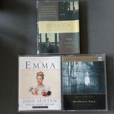 Audio Book - Mansfield Park - By Jane Austin , Emma , Rebecca cassette bundle 