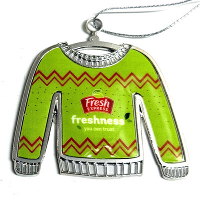 Fresh Express 2025 Christmas Ornament Ugly Sweater Design Brand New
