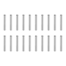 30 Pcs 2x10 mm 304 Stainless Steel Round Head Flat Chamfered End Dowel Pins