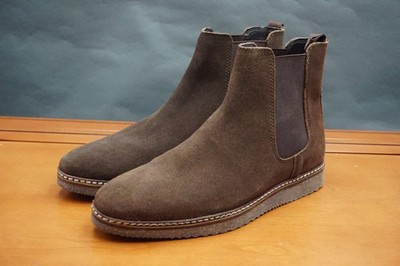 ASOS Chelsea Boots Mens Size 8 Brown Suede Pull On Ankle Casual Comfort Sole