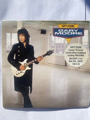 GARY MOORE Empty Rooms (1985) UK Gatefold Limited DOUBLE 7'' Vinyl Single  EX Lll