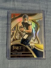 2023 Panini Select - Club Level Will Levis #206 Red & Yellow Prizm Die-Cut (RC)