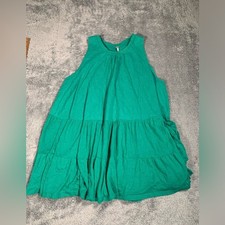 Free people green tunic/mini dress medium