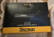 VTG Sony Discman D-33 CD Compact Disc Portable Player Walkman