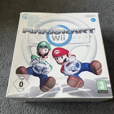 Mario Kart Wii **Big Box Version** Steering Wheel & Manual Only - NO GAME - Image 1 of 3
