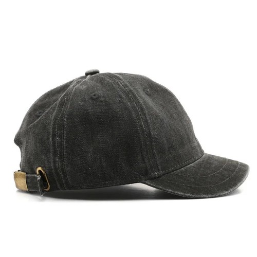 Retro Short Brim Baseball Cap Adjustable Solid Color Snapback Cap Fashion US - Picture 13 of 16