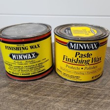Vtg Minwax Paste Finishing Wax 2 1 Pound Cans Original Formula 1990s