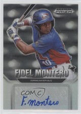 2022 Panini Prizm Draft Picks Auto Fidel Montero #AU-FM Auto 09j5