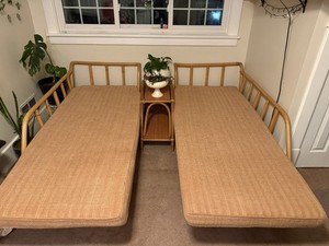 Vintage Ficks Reed Daybed Chaise Set