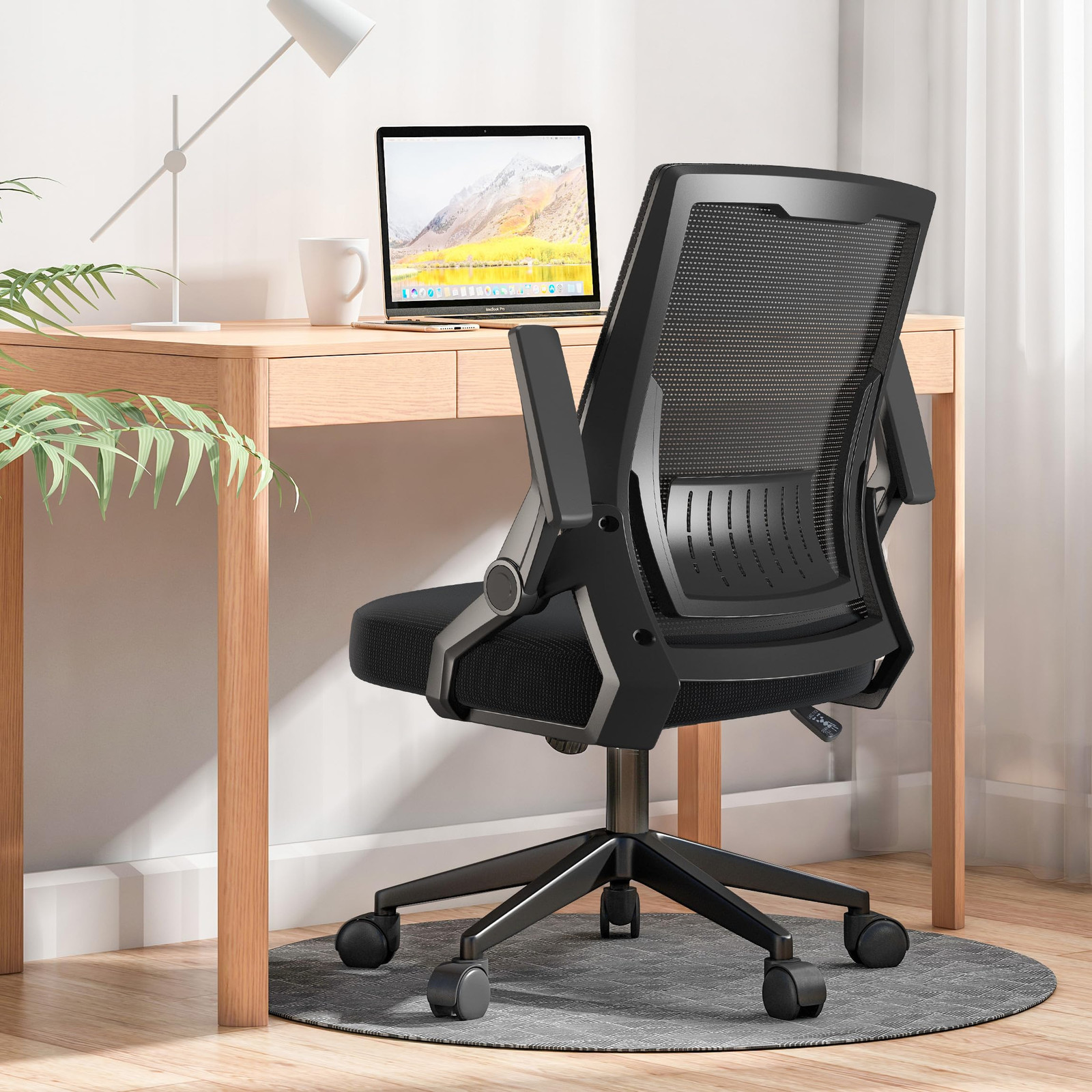 Ergonomic Office Chair with Adjustable Lumbar Support for Comfortable Computer Desk Use
