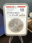 2024 (W) SILVER EAGLE NGCX MS 10 KENNETH BRESSETT SIGNED FIRST DAY OF ISSUE FDI