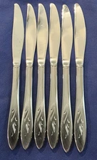 ONEIDA ONEIDACRAFT DELUXE EMBER GLOW SET OF (6) STAINLESS DINNER KNIVES  NEW!