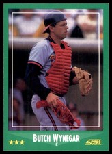 Butch Wynegar 1988 Score #355 Angels MLB READ FREE SHIPPING AutographDen