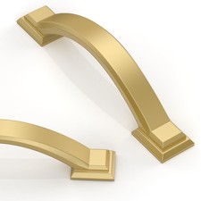 10 Pack Brushed Gold Cabinet Pulls 3 Inch 76mm Kitchen Cabinet Handles Solid...