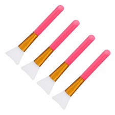 Silicone Epoxy Brushes Rose Red Applicator DIY Brush, Pack of 4