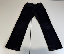 Levi's 511 Slim Fit Black Jeans Youth Boys Adjustable Waist Size 7 Regular