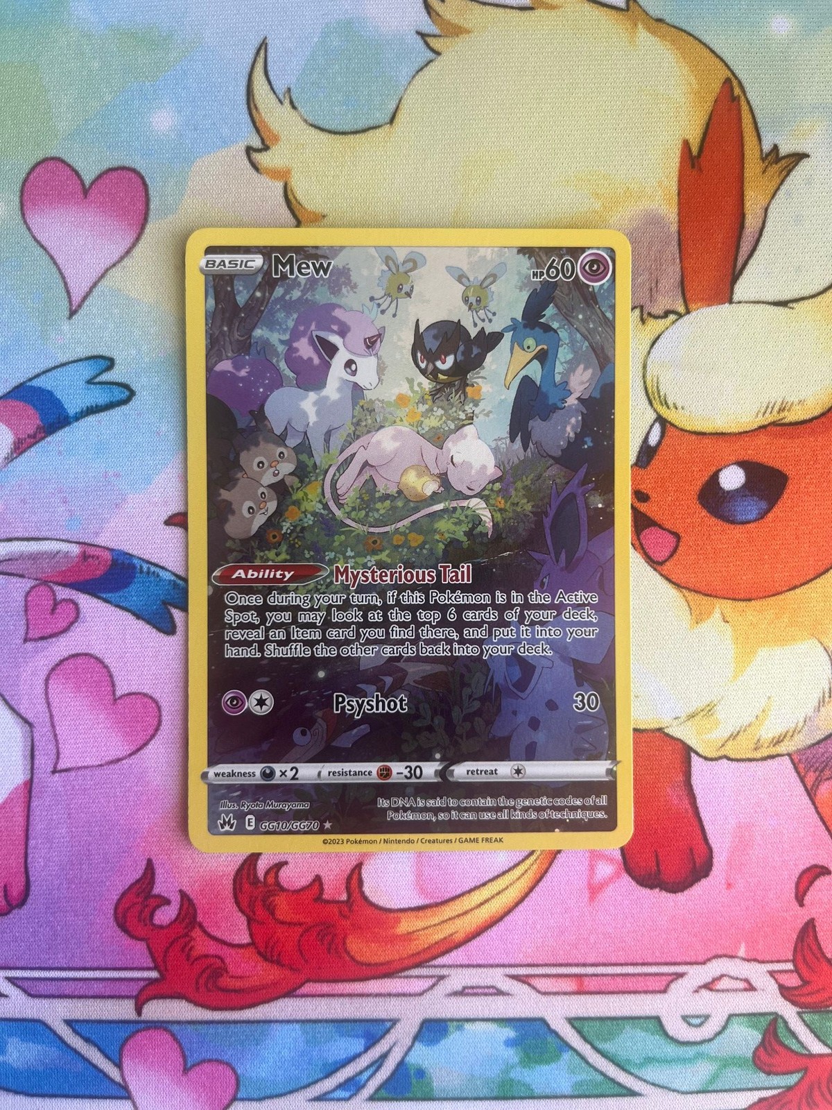 Mew GG10/GG70 Holo Crown Zenith Galarian Gallery Pokemon NM Card