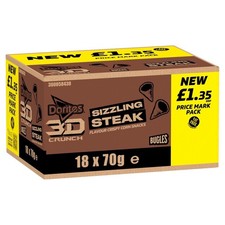 Doritos crisps 3D Crunch Sizzling Steak Crisps 18x70g/Full Box