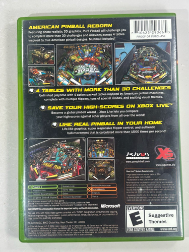 Pure Pinball (Microsoft Xbox, 2004) en caja original - Imagen 3 de 4