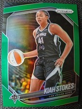 2025 Panini Prizm WNBA Green Prizm Kiah Stokes #58 Las Vegas Aces Basketball