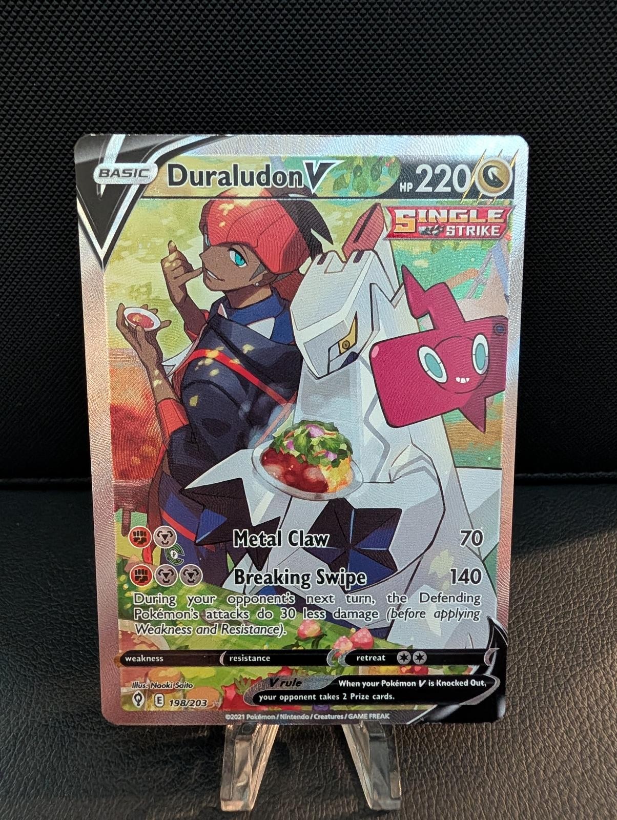 Duraludon V 198/203 UR Evolving Skies Holo NM