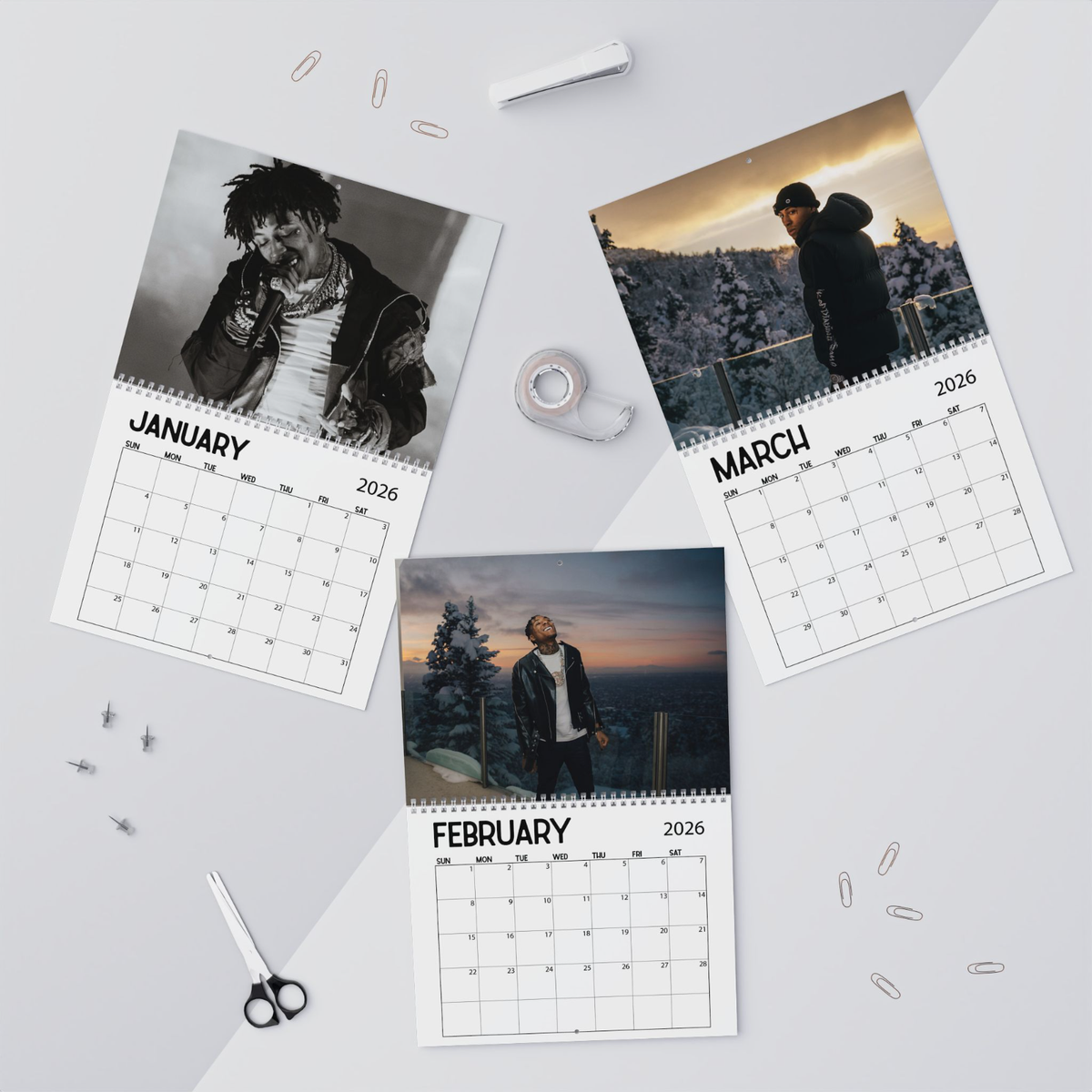 YoungBoy 2026 Wall Calendar, Young Boy Never Broke Again YB Masa