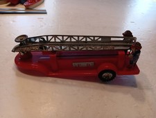 Vintage Cragstan, 605, Tin Litho/ Plastic, Friction Fire Truck, Trailer Only...