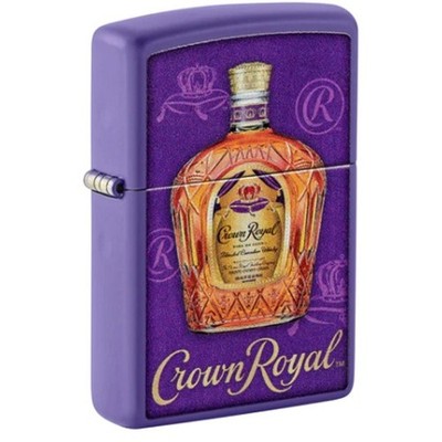 Zippo クラウンロイヤルウイスキー Crown Royal® Deluxe Design Purple Matte Windproof Lighter – Zippo USA