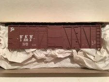 HO Accurail 4202 Delaware & Hudson 40’ OB Outside Braced Boxcar Kit D&H #17384