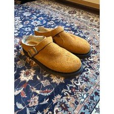 Dr. Martens Jorge II Shearling Mule Clogs   Tan Suede   Men  s Size 12