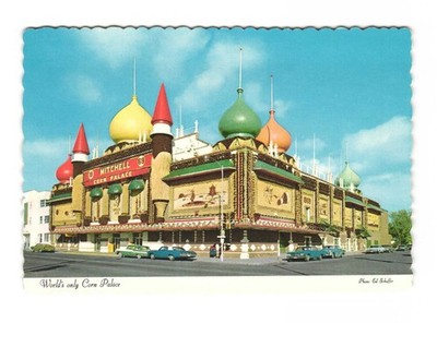World's only Corn Palace Mitchell SD VTG Postcard UNP