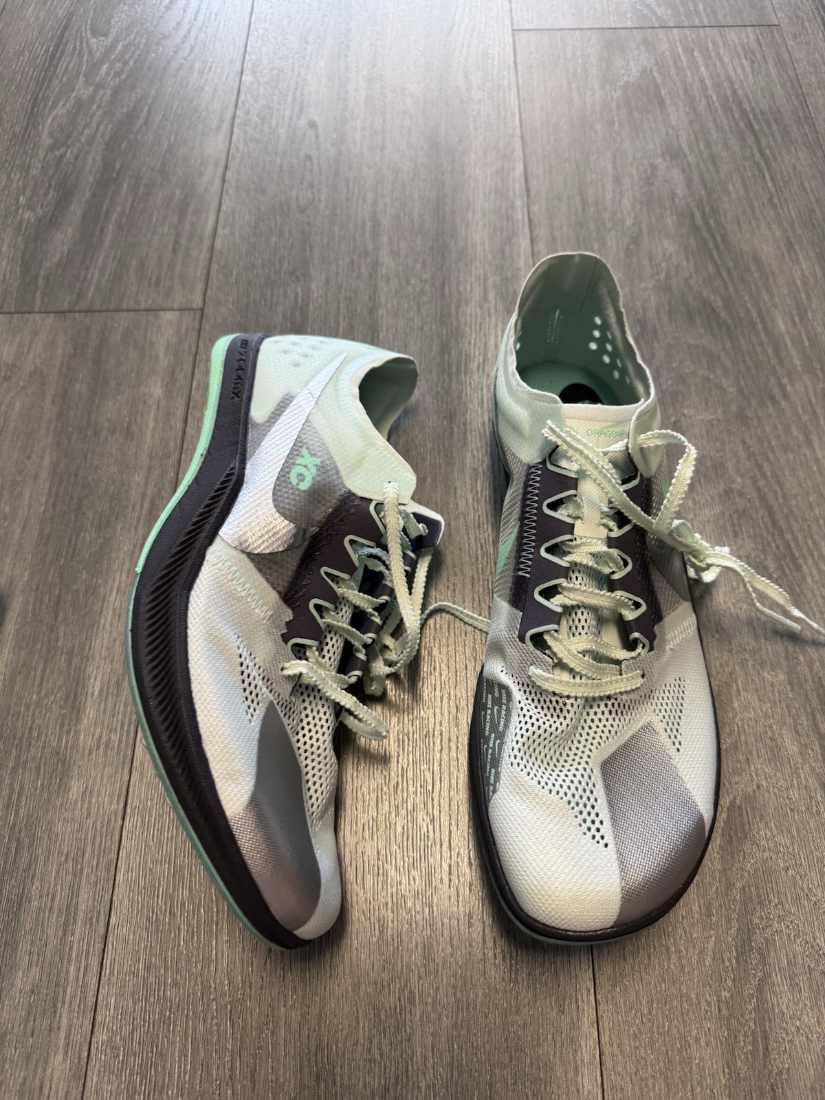 Nike Zoom Dragonfly XC Cross-Country Spikes Mens Sz 9.5 Green Silver DX7992-300 thumbnail 2