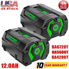 2PACK For EGO Power BA6720T 56V 12.0 Ah Lithiumion Battery Fuel Gauge BA4200T