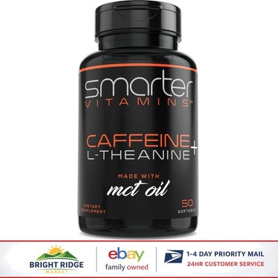 50 Count Softgels with 200mg Caffeine and MCT Oil for Daily Energy Support