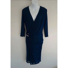 Phase Eight Cobalt Everleigh mesh womens evening dress UK size 18