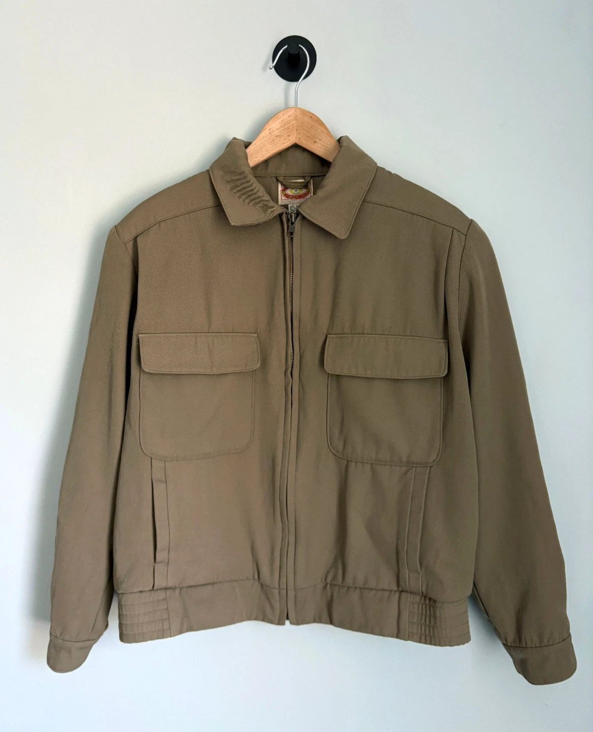 Vintage 80s Banana Republic Mill Valley Wool Field Jacket/Pampas style - Mens L image 2