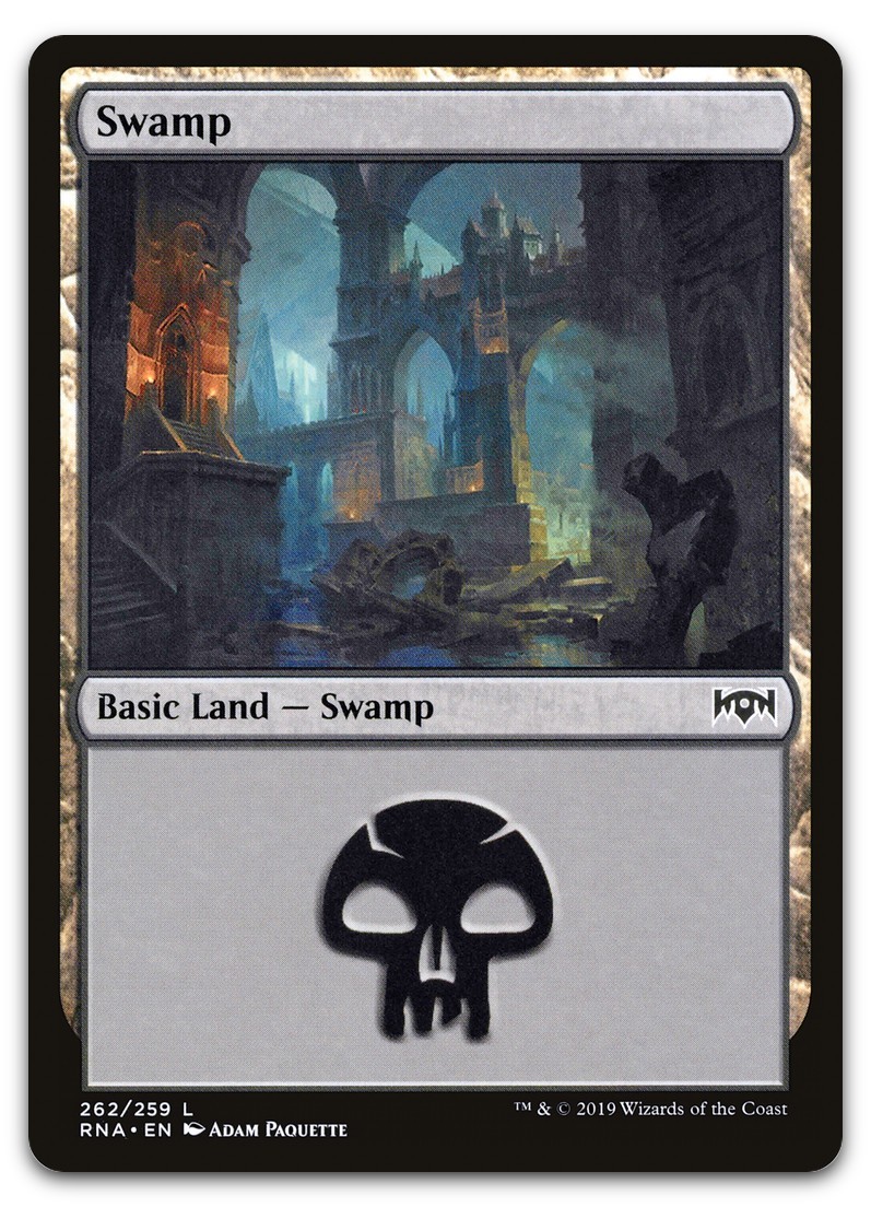 Swamp #262 (NM) Ravnica Allegiance RNA Magic MTG