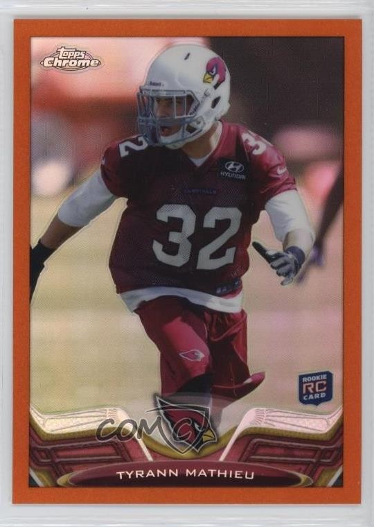 2013 Topps Chrome Retail Orange Refractor Tyrann Mathieu #4 Rookie RC 0zt5