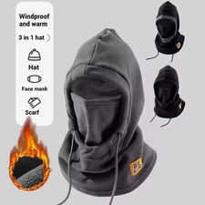 3-in-1 Winter Warm Hat With Mask Neck Warmer Windproof Balaclava Ski Hood Cap