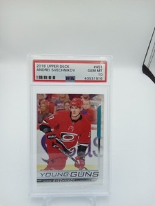 2018-19 Upper Deck ANDREI SVECHNIKOV Young Guns YG #451 Rookie RC PSA 10 PSA10