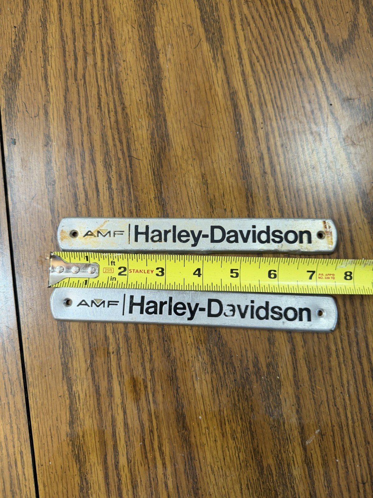 ORIGINAL HARLEY DAVIDSON AMF GAS TANK BADGE EMBLEM SHOVELHEAD FLH FX SPORTSTER