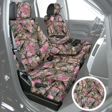 For Ford Taurus 10-19 TrueTimber 1st Row MC2 Pink Camo Custom Seat Covers