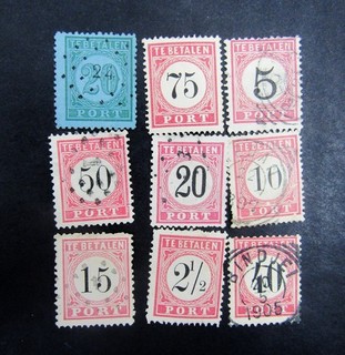 nystamps Netherlands Indies Stamp # J6//J18 Mint / Used €140 L3y2194