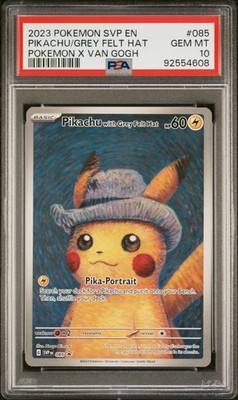 2023年GREY FELT HAT ゴッホピカチュウ　PSA10 2023 Pokemon Van Gogh Pikachu Grey Felt Hat Promo #085 PSA 10 | eBay