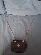 Vivienne Westwood Black Vegan Mini Johana Purse Bag Immaculate Condition
