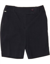 IZOD Womens Chino Shorts US 10 Large W32 Navy Blue Cotton CR14