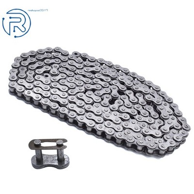 0.625'' Pitch Carbon Steel Roller Chain #50 10 Feet with 1 Connecting Links