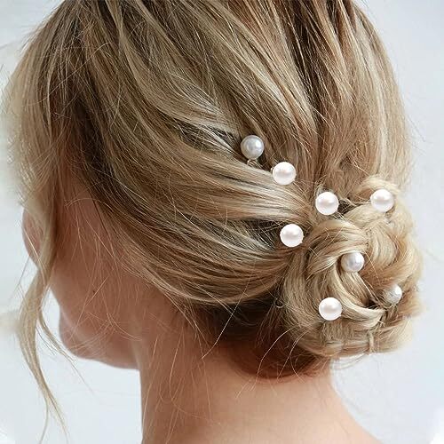 30Pcs Hair Pearls Hair Clips, Mini Pearl Bobby Pins White  display picture 1